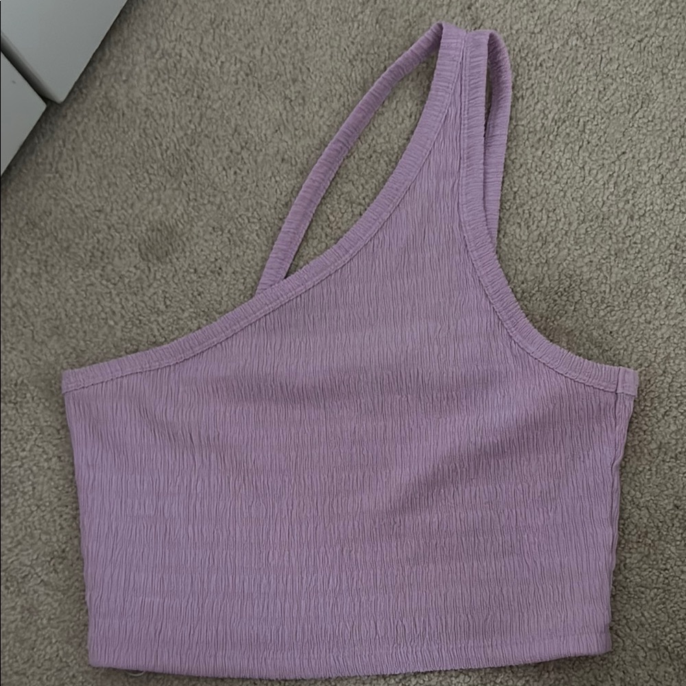 AE Lavender One-Shoulder Women's Top